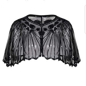 Sequined capelette